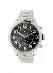 Men's Stainless Steel Analog Quartz Wrist Watch Black/Silver