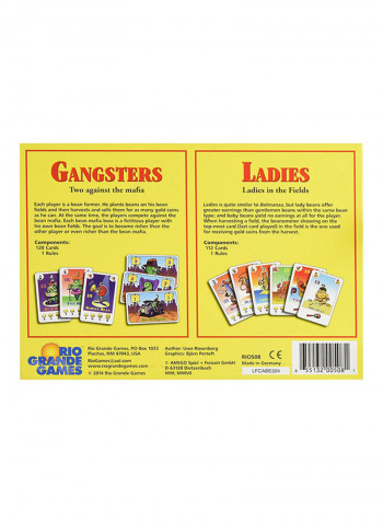 Ladies And Gangsters Games Bohnanza  Card Game