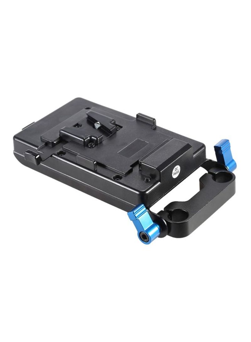 Battery Plate With Clamp For Sony V-Mount Black/Blue