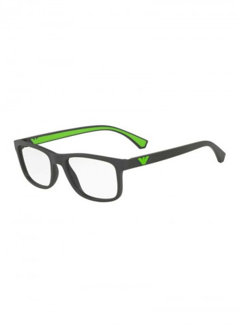 Men's Rectangular Eyeglasses Frame - Lens Size: 53 mm