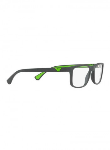 Men's Rectangular Eyeglasses Frame - Lens Size: 53 mm