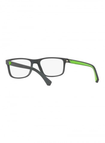 Men's Rectangular Eyeglasses Frame - Lens Size: 53 mm