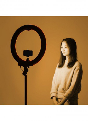 LED Photography Ring Light With Accessories White