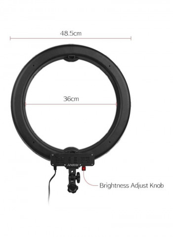LED Photography Ring Light With Accessories White