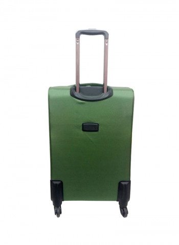 Softside 4 Piece Luggage Trolley Set Green