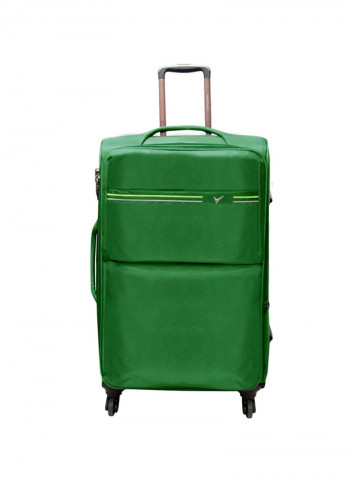Softside 4 Piece Luggage Trolley Set Green