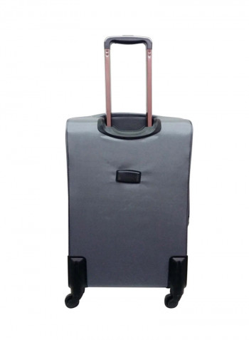 Softside 4 Piece Luggage Trolley Set Grey