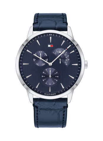Men's Leather Chronograph Wrist Watch 1710387