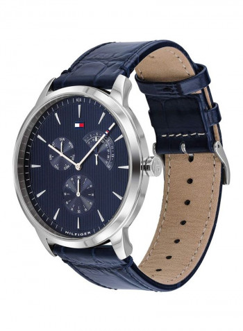 Men's Leather Chronograph Wrist Watch 1710387