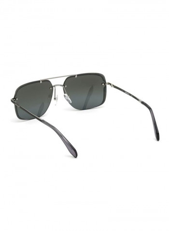 Men's UV Protected Rectangular Sunglasses - Lens Size: 62 mm