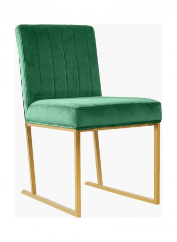 Andes Dining Chair Green/Gold