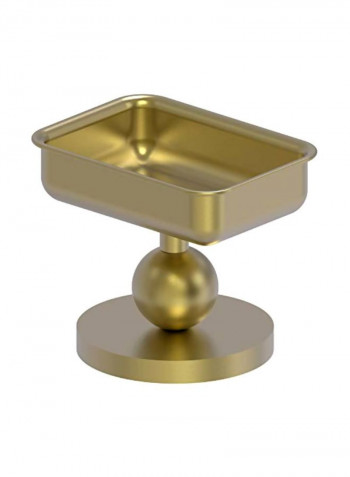 Vanity Top Soap Dish Golden 4.5x3.5x4inch