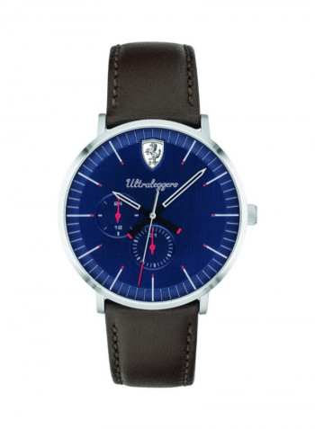 Men's Ultra Leggero Leather Analog Watch 830566