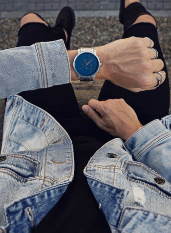Men's Stainless Steel Analog Wrist Watch D-MC01-SBLU