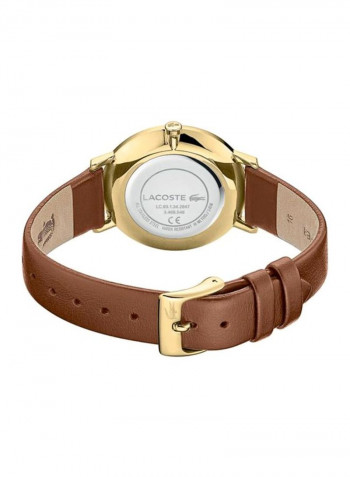 Women's Moon Leather Analog Wrist Watch 2001106