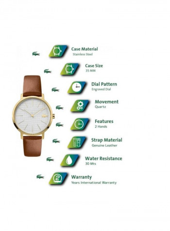Women's Moon Leather Analog Wrist Watch 2001106