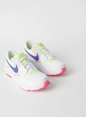 Air Max Excee Sneakers White/Indigo Burst-Pink Blast-Volt