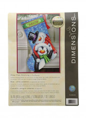 Needlepoint Polar Pals Personalized Christmas Stocking Kit Blue/White/Red reviews Needlepoint Polar Pals Personalized Christmas Stocking Kit Blue/White/Red