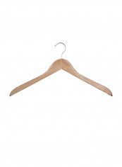 50-Piece Hardware Coat Hanger Natural Lacquer