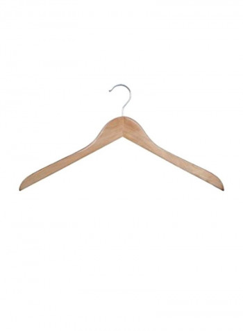 50-Piece Hardware Coat Hanger Natural Lacquer
