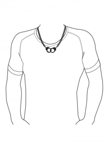 Stainless Steel Handcuff Style Necklace