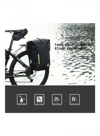 Waterproof Bicycle Rear Rack Pannier Bag 25L