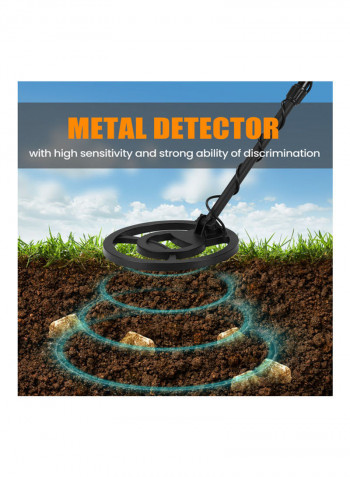 Portable Metal Detector Black