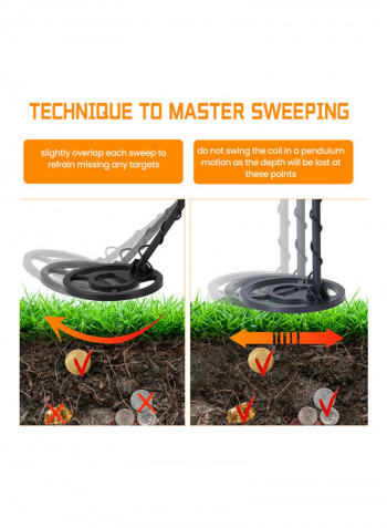 Portable Metal Detector Black
