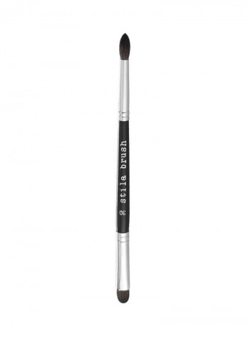 Double-Sided Crease And Liner Brush Black/Silver