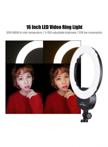 LED Ring Photography Light 16inch White/Black