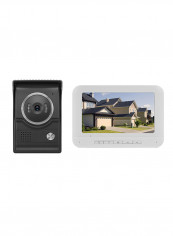 Wireless WiFi DoorBell IR Video Visual Camera Intercom Home Security Kit White
