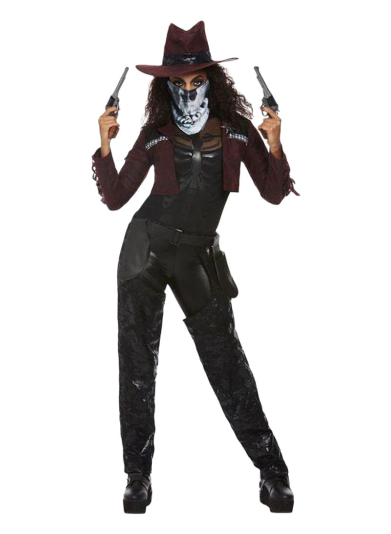 Deluxe Dark Spirit Western Cowgirl Costume L