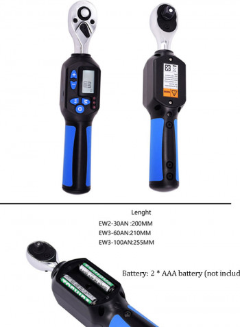 Mini Digital Torque Wrench Multicolour 29 x 8 x 12cm