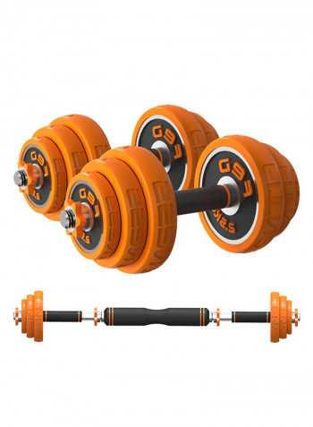 2 In 1 Chromed Dumbbell Set  Hardcover Box Dumbbells-15kg 15kg