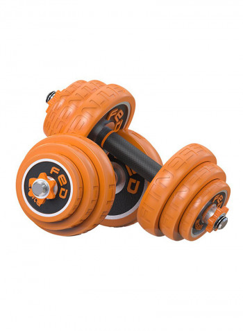 2 In 1 Chromed Dumbbell Set  Hardcover Box Dumbbells-15kg 15kg