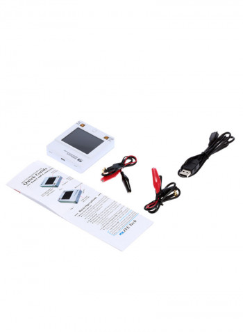 5-Piece Mini Portable Digital Oscilloscope Set White/Black/Red
