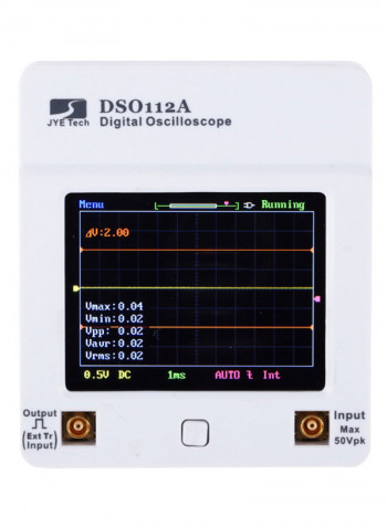 5-Piece Mini Portable Digital Oscilloscope Set White/Black/Red