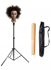 4-Piece Mannequin Head Holder Tripod Kit Multicolour