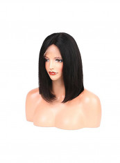 Short Straight Human Hair Wig Black reviews Short Straight Human Hair Wig Black