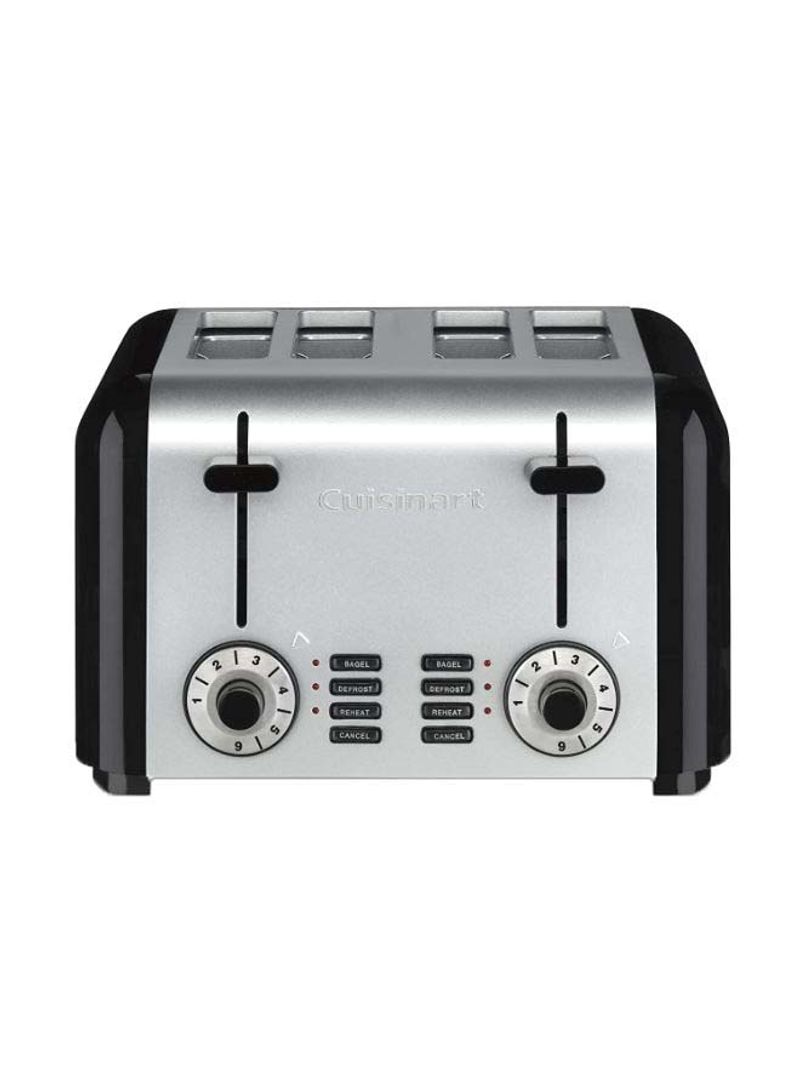 4-Slice Bread Toaster 1800W CPT-340 Silver/Black