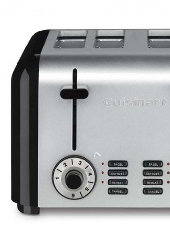 4-Slice Bread Toaster 1800W CPT-340 Silver/Black