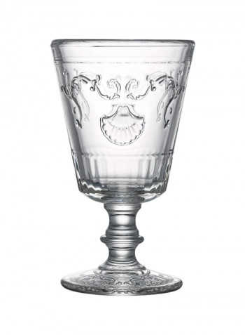 6-Piece Versailles Beverage Glass Set Clear 7.5ounce