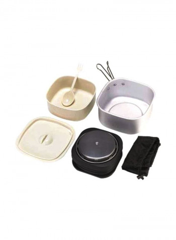 Multi Cooker Set White/Black/Silver