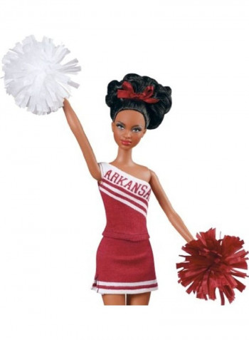University of Arkansas African-American Doll 3 x 13inch