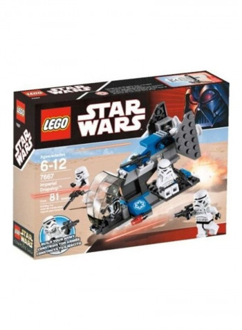 81-Piece Star Wars Imperial Dropship Building Toy Set