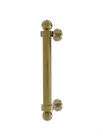 Reeded Brass Door Pull Unlacquered Brass 8inch