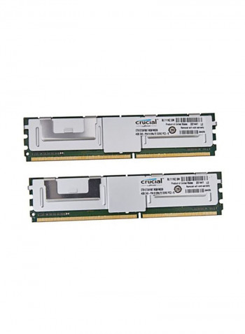 Set Of 2 DDR2 RAM 8GB White/Green