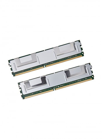 Set Of 2 DDR2 RAM 8GB White/Green