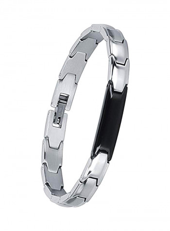 Engrave Bar Metal Bracelet