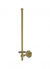 Retro Wave Collection Wall Mounted Paper Towel Holder Gold